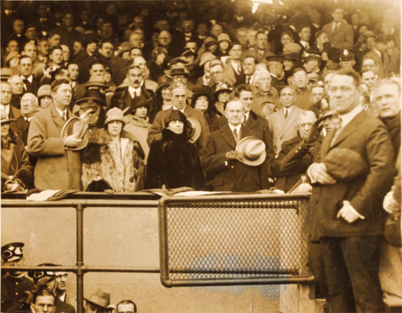 President Coolidge at 1925 World Series